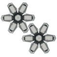 thumbnail image 1 of Luz de garaje Irfora 2PCS AC110-130V 120W LEDs Luz de garaje Luces de techo plegables deformables con 6 paneles ajustables E26 Base Socket Holder 6500k Luz blanca para garaje Almacén Taller Sótano Gim Irfora Luz de garaje, 1 of 7