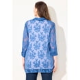 thumbnail image 2 of Catherines Women's Plus Size Petite Jacquard Buttonfront Shirt, 2 of 5
