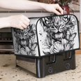 thumbnail image 7 of Honeii Tiger Butterfly Floral Art Print 4 slice Toaster Cover, Two Slice Toaster Dust-proof Cover For Kitchen Small Appliance and Fingerprint Protection, 7 of 7