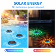 thumbnail image 3 of Zisupridco 1 Pack Solar Floating Pool Lights with RGB Auto Color Changing, Waterproof LED Pool Floating Lights, Solar Pool Lights, Solar Floating Lights for Ponds, Bathtub,Pool Party Decorations, 3 of 9