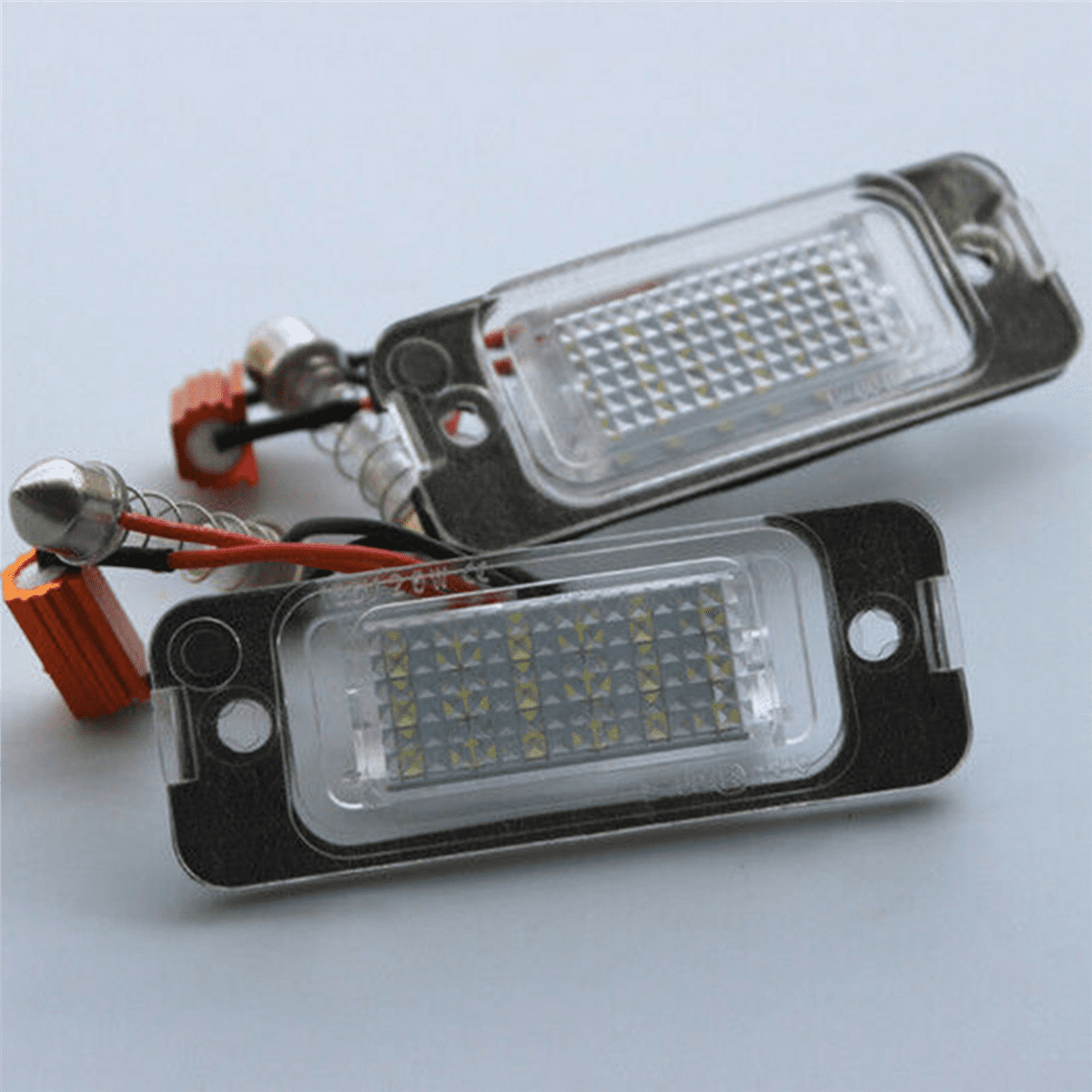 4X Car LED License Plate Light License Plate Light for W163 W164 X164 ML,4 x License plate light,Black & white