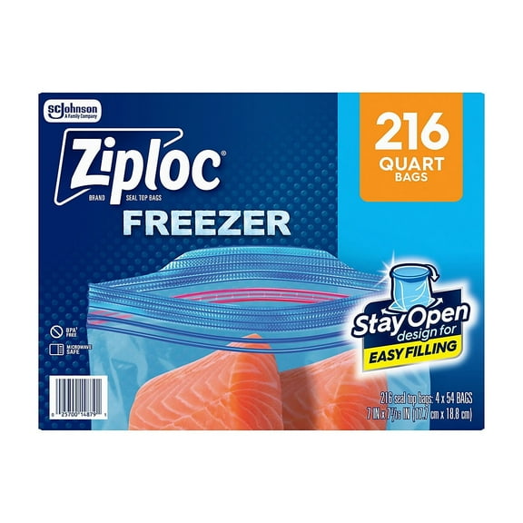 Ziploc Quart Freezer Bags, 216 ct.