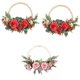 thumbnail image 1 of de 3 s de Flores Rosas para Puerta Delantera, para Chimenea de Macarena Guirnalda de la puerta delantera de la ventana, 1 of 8