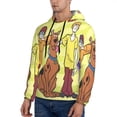 thumbnail image 3 of Lsque Scooby-Doo Pattern Casual Men's Hoodie,Hooded Sweatshirt with Kangaroo Pocket,Pullover Hoodie-Large, 3 of 8