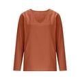 thumbnail image 4 of Shirts for Women Linen Shirts for Women Casual Cotton Spring Tops 2026 V Neck Summer Long Sleeve Shirt Vacation Casual, 4 of 6
