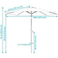 thumbnail image 4 of Sunnydaze 96" Burnt Orange Solid Octagon Market Umbrella with Push-Button Tilt, 4 of 11