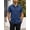 Deep Blue, variant on Men's Short Sleeve Dress Shirt Casual Wrinkle Free Untucked Shirts