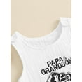 thumbnail image 4 of Suealasg Baby Boys Tank Romper Casual Round Neck Sleeveless Letter Print Jumpsuit 3M 6M 12M 18M 24M Infant Boys Summer Clothes, 4 of 8