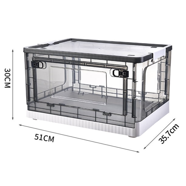 Caja de ropa, caja de almacenamiento con puertas laterales, caja con ruedas, valor excepcional