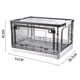 thumbnail image 1 of Caja de ropa, caja de almacenamiento con puertas laterales, caja con ruedas, valor excepcional, 1 of 5