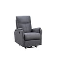 thumbnail image 4 of Electric Power Recliner Chair, Single Sofa Seat Chair with Recliner Function, Fabric Power Armchair Ergonomic Lounge Chair with USB Port, Recliner Single Chair for Small Living Room, Grey, 4 of 7