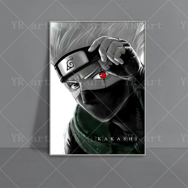 Naruto Poster Print Art Canvas Painting Japanese Anime Mural Pictures Naruto Kakashi Sasuke Kids Bedroom Wall Art Decor Cuadros20X30cm Unframed Gao Jinjia LED