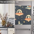 thumbnail image 4 of Dailycode Dishwasher Magnet Cover Magnetic Fridge Door Cover Home Kitchen Decor, Cat in Ufo, 23"x 26", 4 of 6
