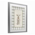 thumbnail image 2 of Stupell Industries Shabby Chic Gingham Lamb with Pink Ribbon Gray Framed Print Under Glass, 13 x 16, by Arlington Prints, 2 of 8