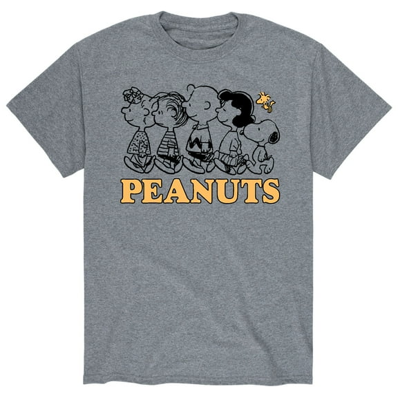 Peanuts Group Outline - Men's Short Sleeve Graphic T-Shirt