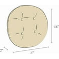 thumbnail image 5 of The Gripper Non-Slip Tufted Cushion, Round Barstool Cover for Dining Rooms, Cafes, Bars and Restaurants, 14", 4 Pack, Natural 4 Count, 5 of 5