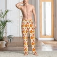 thumbnail image 6 of Lsque Autumn Sweater Warmth Print Men's Pajama Pants, Lounge Pant - Comfortable Home Wear,Elastic Waistband, Stylish Design-Small, 6 of 9