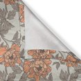 thumbnail image 6 of Ambesonne Vintage Valance & Curtain, Floral Nostalgia Peonies, 55"x30", Dark Peach Grey Yellow, 6 of 7