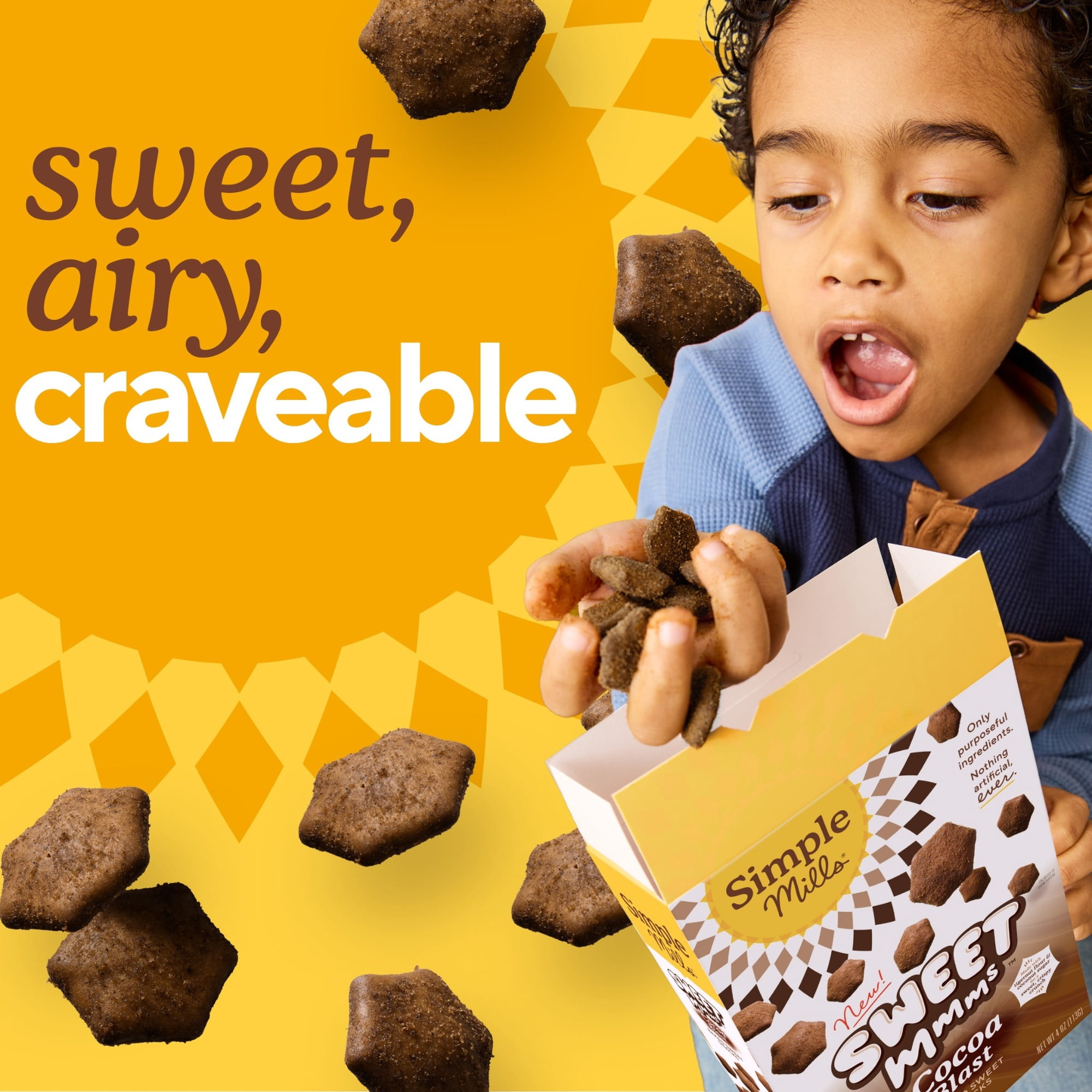 Simple Mills Sweet&nbsp;Mmms&nbsp;Cocoa Blast Baked&nbsp;Sweet Snacks,&nbsp;4 oz