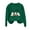 Army Green, variant on Womens Fall Graphic Sweatshirts Ghost Halloween Crew Neck Pullover Sweat Shirts Loose Long Sleeve Fleece Lined Tops Blue, S