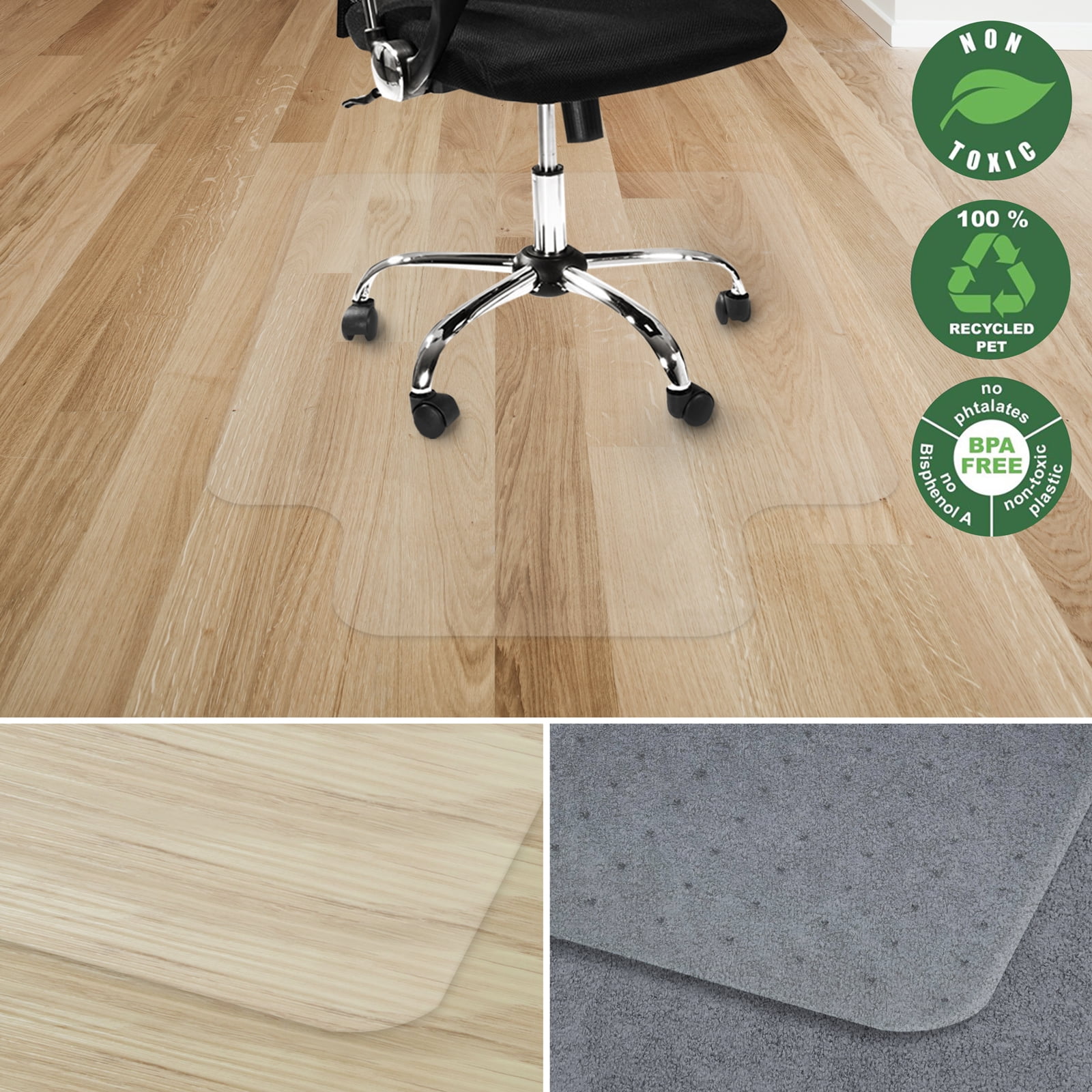 Heavy Duty Floor Mat Eco Friendly Series Desk Chair Mats 30 X 48 Office Chair Mat For Hardwood Floor Furniture Accessories Office Furniture Accessories Guardebem Com