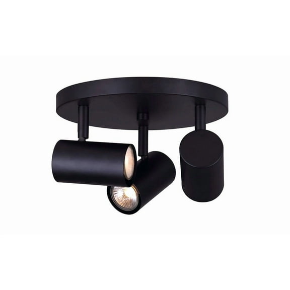 ICW1022A03BK10 Canarm Inc Marena - 3 Light Flush/Wall Mount-5.25 Inches Tall and 13 Inches Wide
