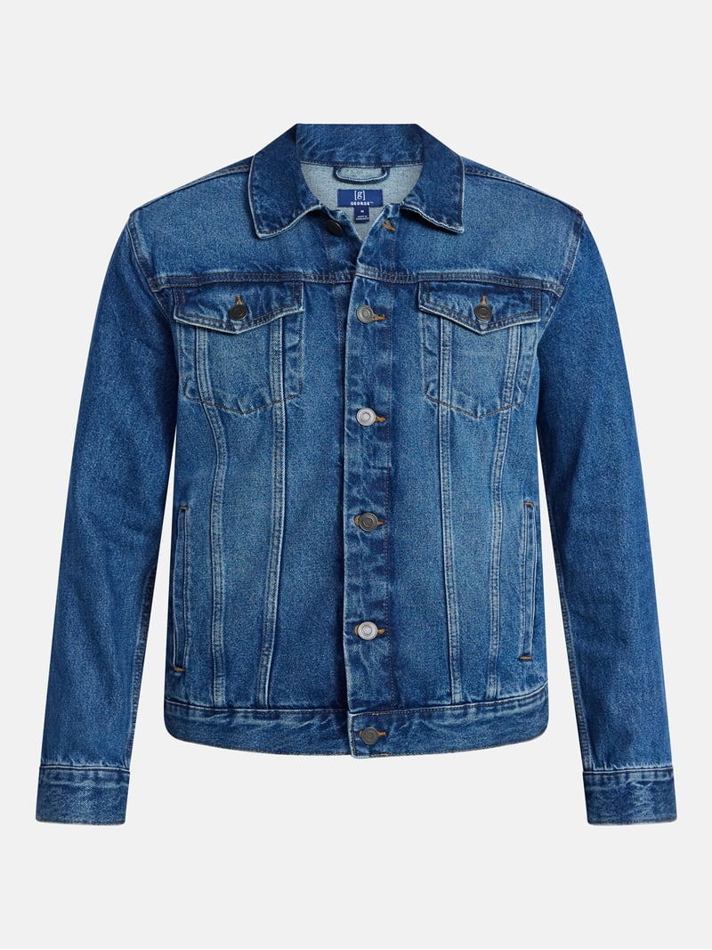 George Men's & Big Men's Denim Jacket, Sizes S-3XL - Walmart.com