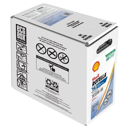 shell rotella t4 triple protection 15w-40 diesel motor oil, 3 gallon
