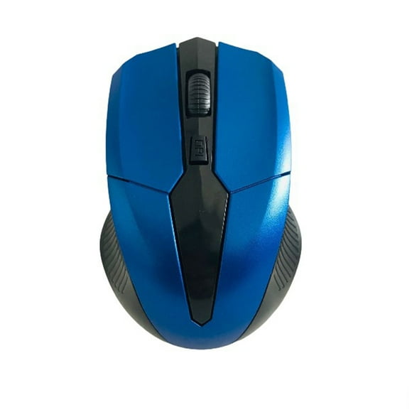 Sidaley Ratón de 2,4G, 800-1600DPI, USB, inalámbrico, de plástico, ergonómico, óptico, accesorios para ordenador portátil, juegos de Juegos de teclado y mouse para computadora Azul