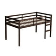 thumbnail image 5 of MAYEERTY Twin Loft Bed, with Ladder, Bed Platform of Strengthened Slats , Espresso, 5 of 9