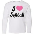 thumbnail image 3 of Inktastic I Love Softball Girls Sports Long Sleeve Youth T-Shirt, 3 of 5