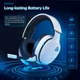 thumbnail image 6 of Ecomoment Wireless Gaming Headset for PS5, PC,Switch,Mac with Bluetooth 5.3, 2.4GHz USB Gaming Headphones with Mic, 3.5mm Wired Mode for Xbox Series, White, 6 of 8