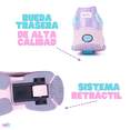 thumbnail image 4 of Tenis Patín Onix Unicornio California Skate Morado Con Rueda Retráctil Para Niña, 4 of 5