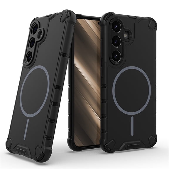 Funda para Samsung Galaxy A54 5G [Compatible con Airbag MagSafe] de Grado Militar Funda Protectora contra Caídas de Color Sólido, Negra, para Galaxy A54(5G)