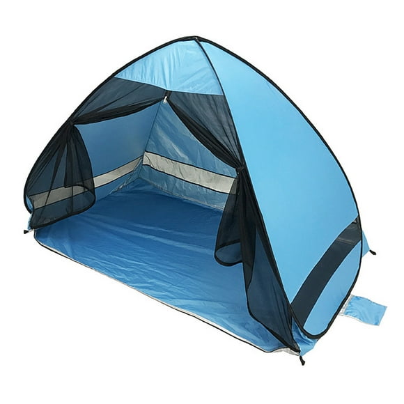 EQWLJWE Tente de Plage, Tente d'Ombrage de Plage pour 3/4personne avec Protection UV UPF 50+, Tente de Plage Portable Abri Solaire, Tente de Plage Légère et Facile à Installer