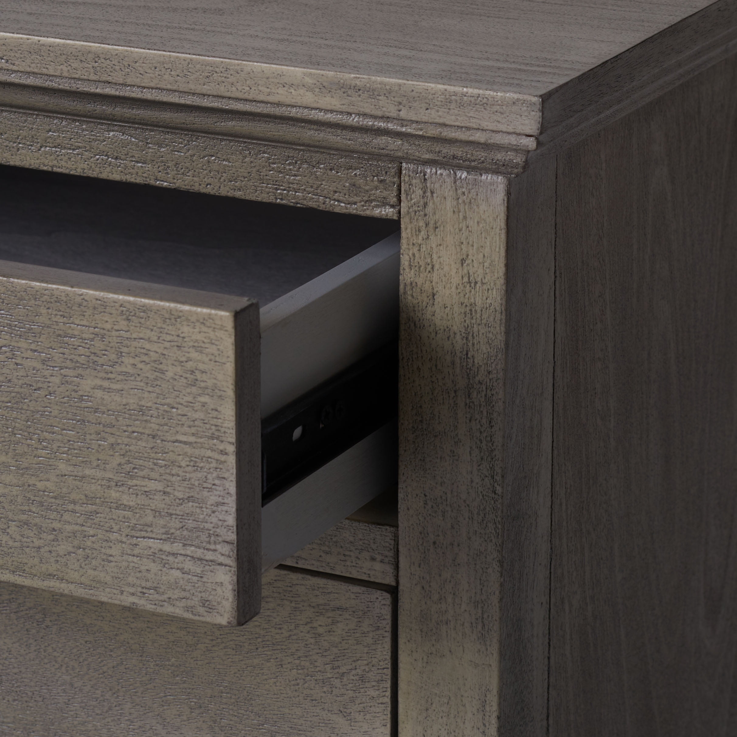 SAFAVIEH Couture Lisabet Contemporary Nightstand with 3 Drawers, Light Grey