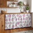 thumbnail image 3 of Pink Pumpkins Fall Cabinet Curtain 28"Wx51"L, Dustproof Storage Cabinet Curtain with Self Adhesive Tape, Watercolor Thanksgiving Tall Pantry Cover Drape for Kitchen, Laundry Room, Utility Closet, 3 of 9