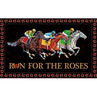 Kentucky Derby Decorations Backdrop Banner Horse Racing Decoration Run for  Th