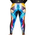 thumbnail image 3 of Women's Mystic Smoke Leggings with No Roll, Tummy Tucking Waistband and Pocket By Astrid Underground, 3 of 4