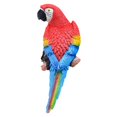 thumbnail image 1 of CAIROYAR Estatua de pájaro loro de resina, adorno decorativo para jardín al aire libre, decoración de árbol, 1 of 7