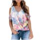thumbnail image 1 of Camisetas sin mangas para mujer, camisas de moda de verano, blusa informal de manga corta con cuello en V, camisetas estampadas Pompotops  hkajfhjk468068, 1 of 5