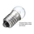 thumbnail image 4 of Bombillas mini E10 de 1.5V/0.3A Uxcell, 25 piezas de bombillas de tornillo miniatura, bombillas de linterna de luz amarilla cálida, 4 of 6
