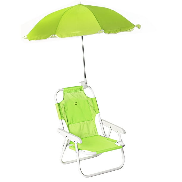 Kids Beach Chair, Outdoor Folding Chairs, with Removable Beach Umbrella