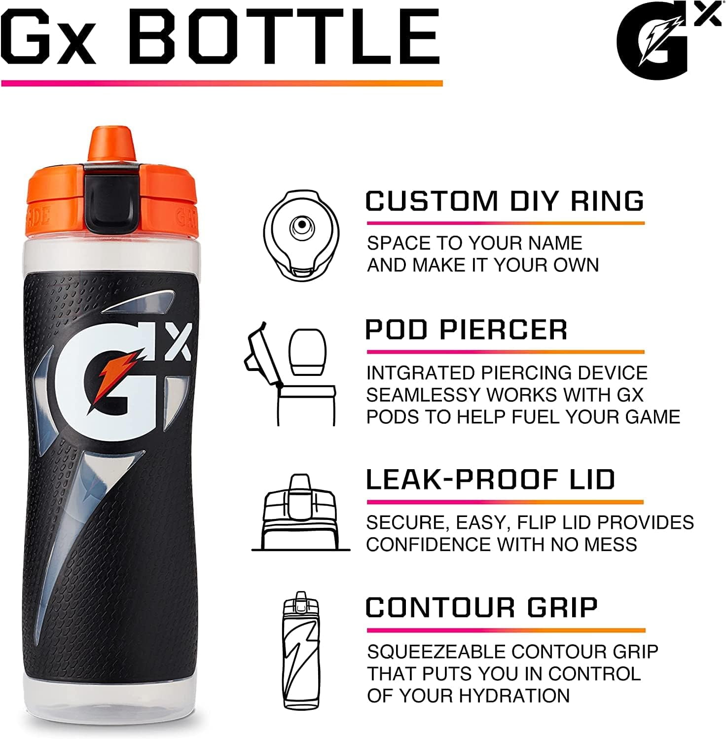 Wilson x Gatorade Youth Basketball Starter Kit - Includes Wilson NBA DRV Size 5 Outdoor Basketball, Ball Pump, Gatorade Gx Water Bottle, and Zero Sugar Electrolyte Powder