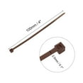 thumbnail image 3 of Uxcell 300pcs Cable Zip Ties Plastic Self-Locking Nylon Tie Cables Wrap Brown 100mm x 2.5mm, 3 of 5