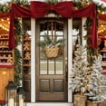 thumbnail image 4 of Hogar y jardín, Decoración del hogar, Cinta de lazo extragrande para coronas navideñas, repisas de chimenea y decoración de fiestas, Nudo de mariposa, 4 of 6