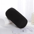 thumbnail image 2 of Cuoff Microbead Bolster Tube Pillow Travel Essentials Squishy Roll Body Cushion Cylinder Bean Bag Throw Pillow Neck Arm Back Support for Plane Car Travel Recliner Sleeping Home Gift 12x6 in (Black), 2 of 9
