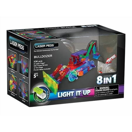 Laser Pegs Power Block - Bulldozer