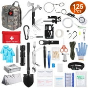 Imountek 125Pcs Survival First Aid Kits, Mini Survival Kits Gear and Equipment for Car Camping Hiking Outdoor Adventure