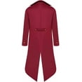 thumbnail image 2 of Chaqueta de frac medieval para niño, disfraz de Halloween, estilo gótico, steampunk, vintage, victoriano, uniforme., 2 of 5